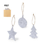 Set Ornement Noël Chandun GRIS