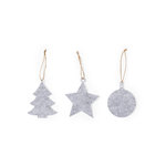 Set Ornement Noël Chandun GRIS