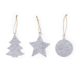 Set Ornement Noël Chandun GRIS