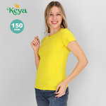 T-Shirt Femme Couleur "keya" WCS150 JAUNE