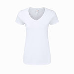 T-Shirt Femme Blanc Iconic V-Neck BLANC