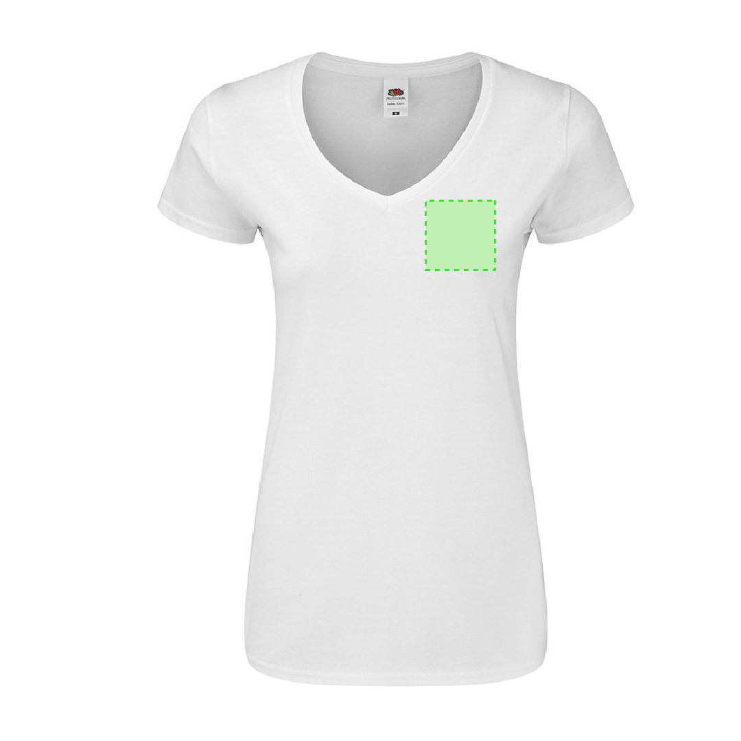 T-Shirt Femme Blanc Iconic V-Neck