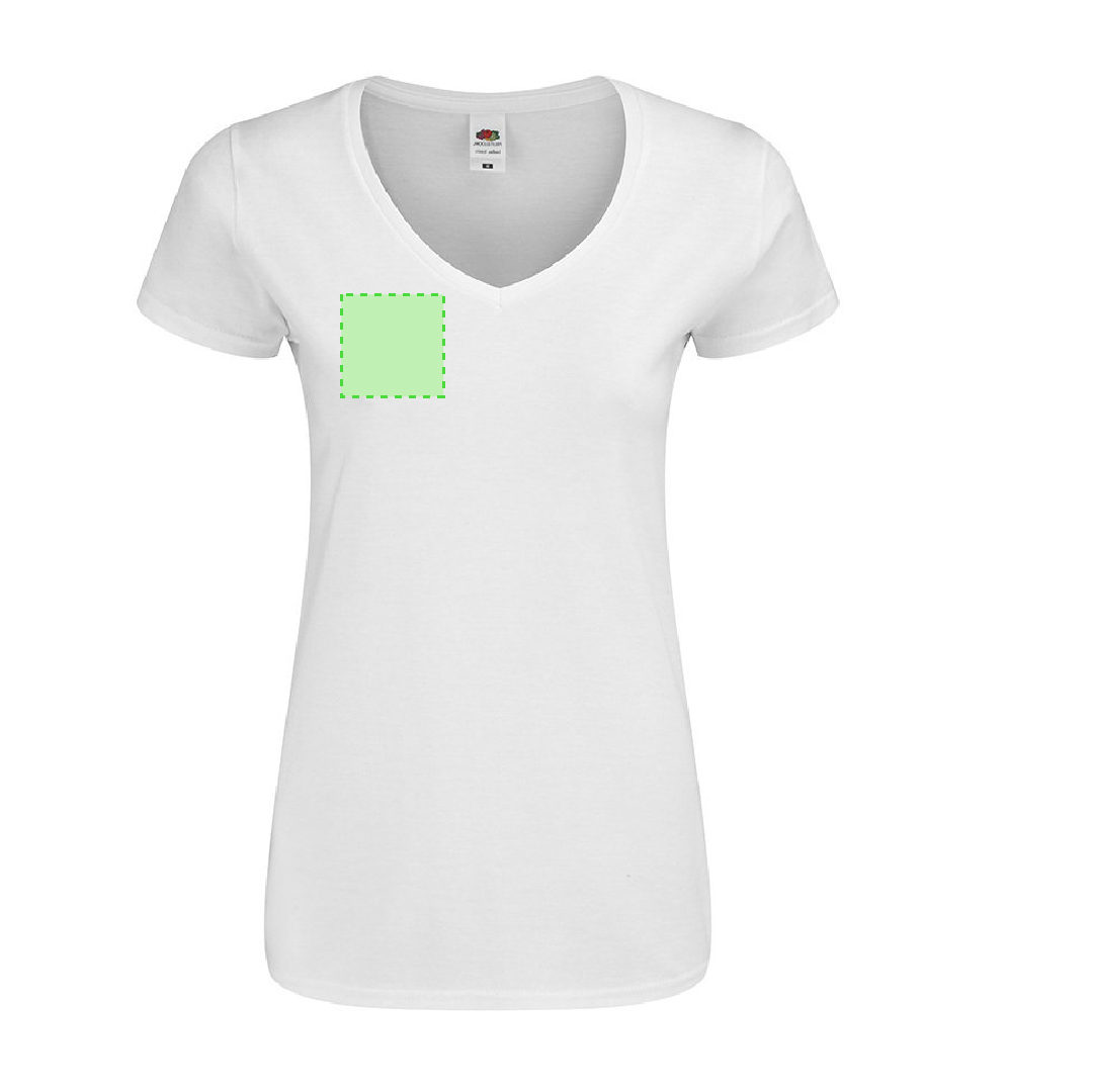 T-Shirt Femme Blanc Iconic V-Neck
