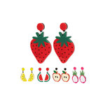 Boucles d'Oreille Kely FRAISE