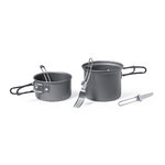 Set Ustensiles Camping Sondic NOIR