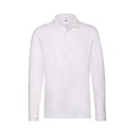 Polo Adulte Premium Long Sleeve BLANC