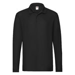 Polo Adulte Premium Long Sleeve BLANC