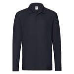 Polo Adulte Premium Long Sleeve BLANC