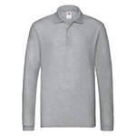 Polo Adulte Premium Long Sleeve BLANC