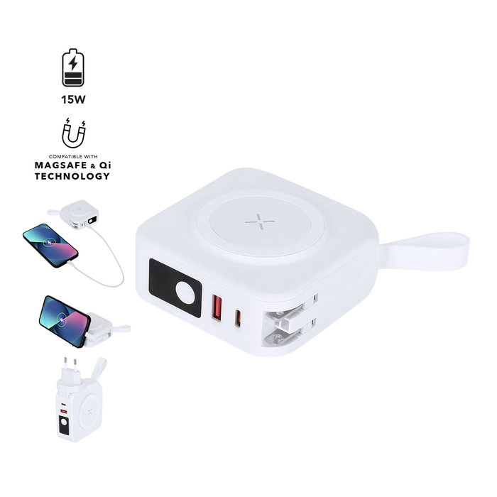 Adaptateur Voyage Multifonction Joks BLANC