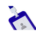 Lanyard Porte-Badge Fleck BLEU