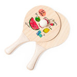Raquette Plage Sublimation Zaxia BLANC
