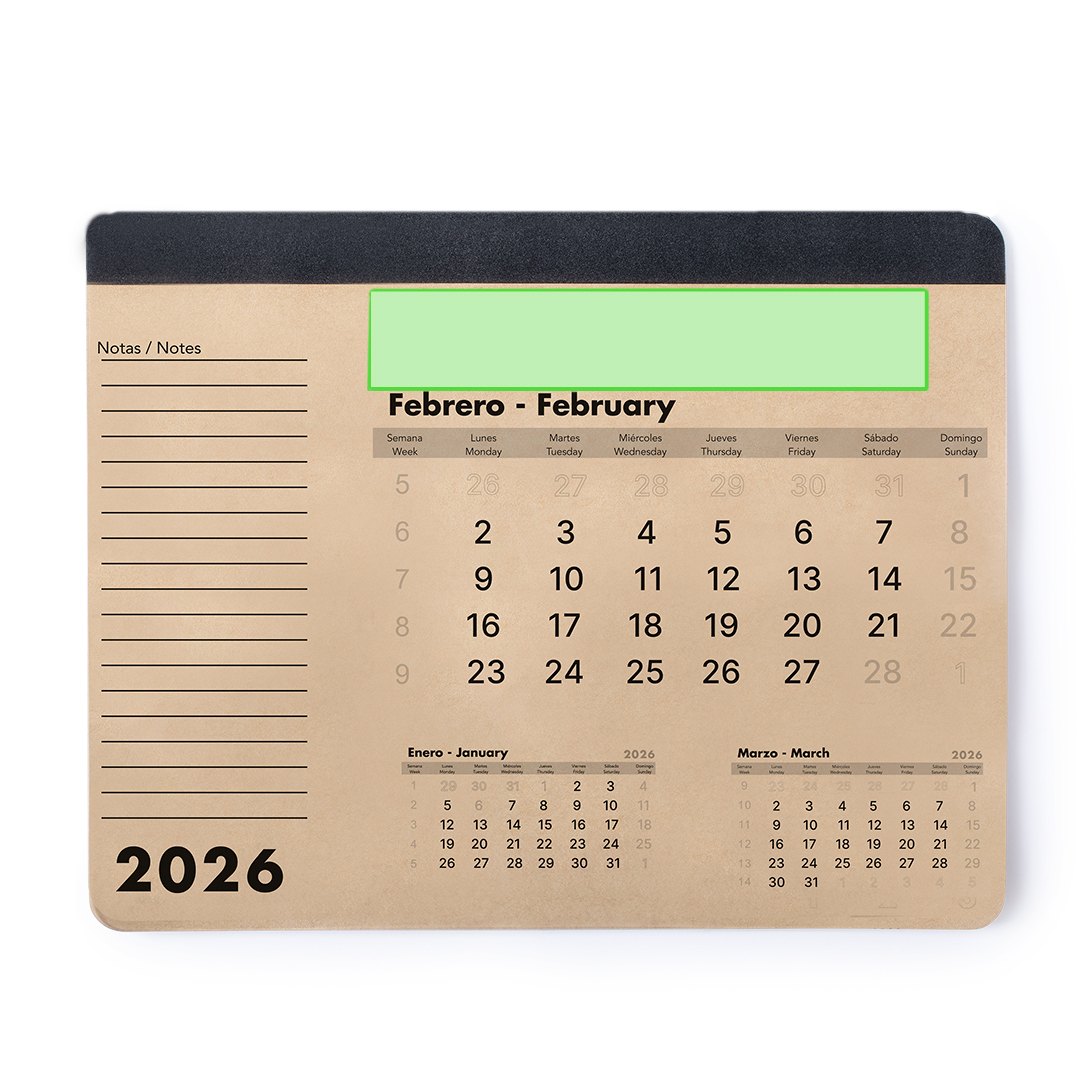 Tapis Souris Calendrier Flen