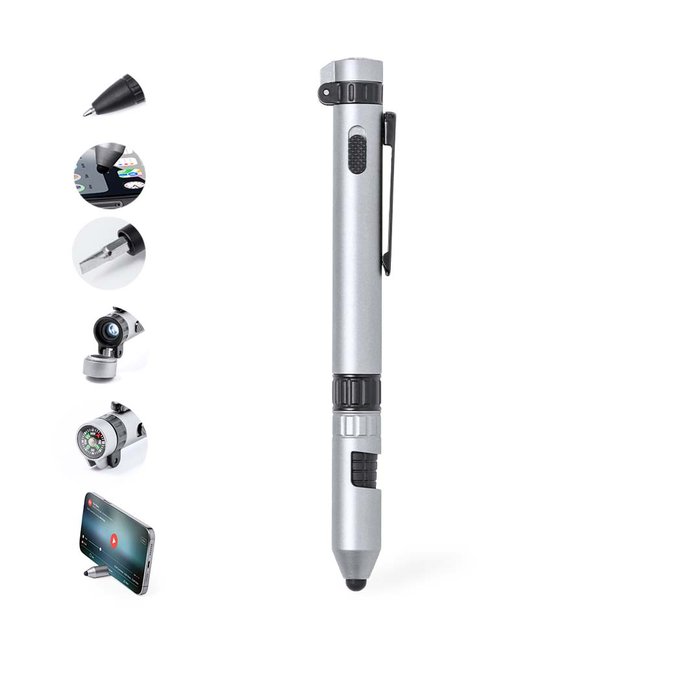 Stylo Multifonction Posdan ARGENT