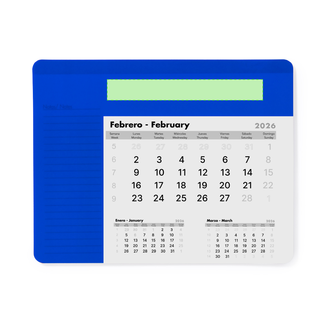 Tapis Souris Calendrier Rendux
