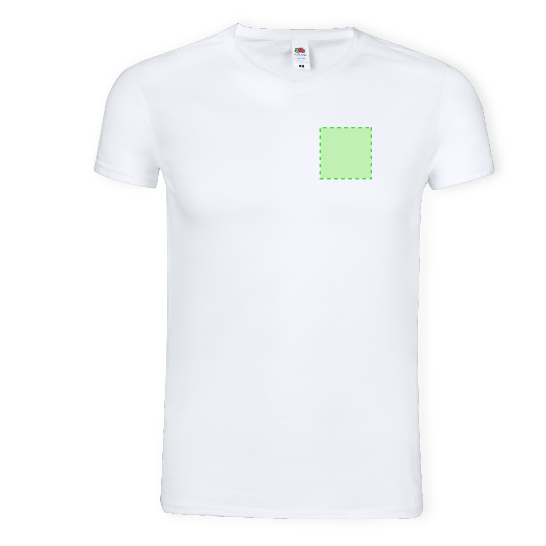 T-Shirt Adulte Blanc Iconic V-Neck