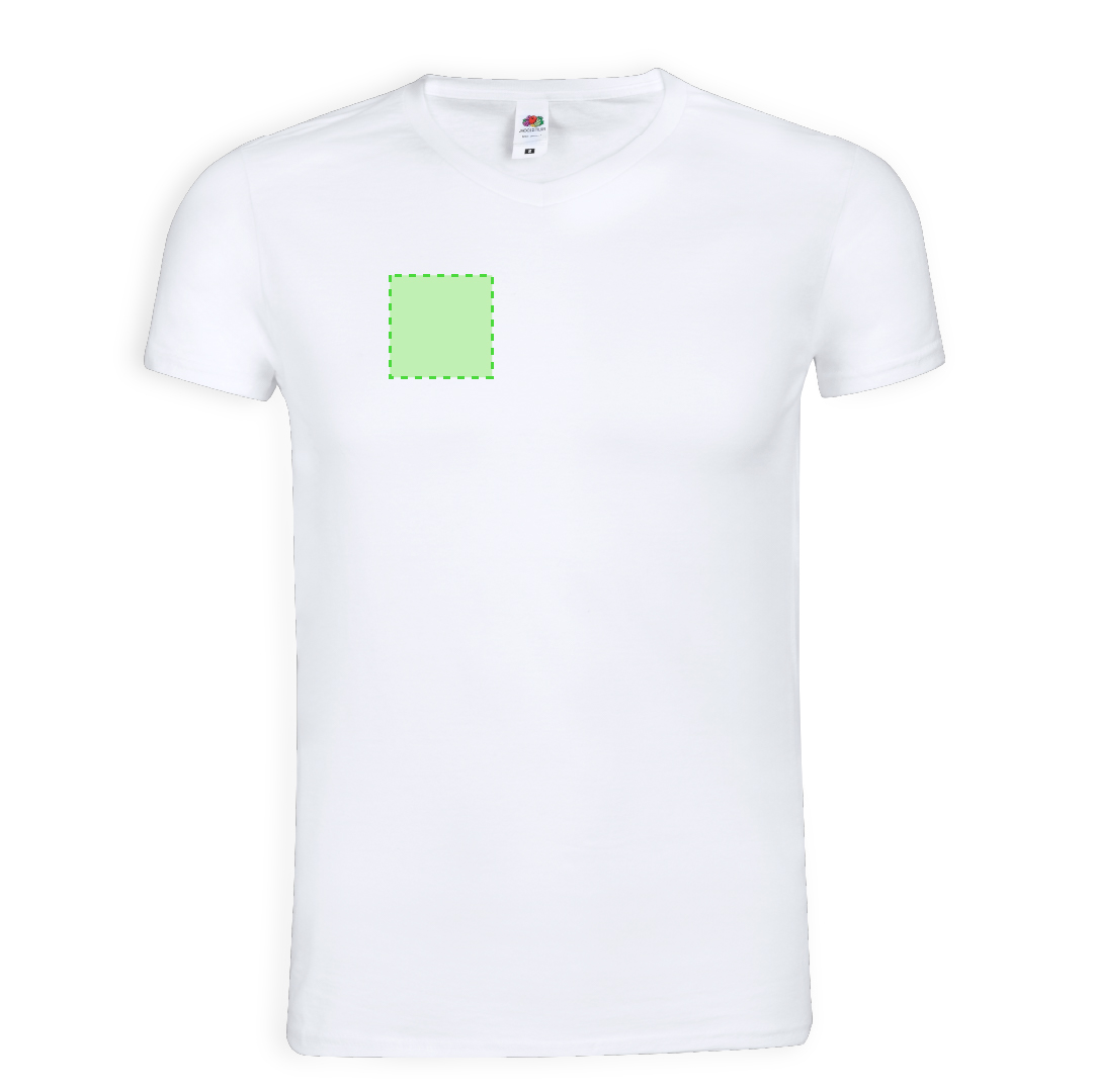 T-Shirt Adulte Blanc Iconic V-Neck