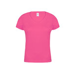 T-Shirt Femme Couleur Iconic V-Neck FUCHSIA