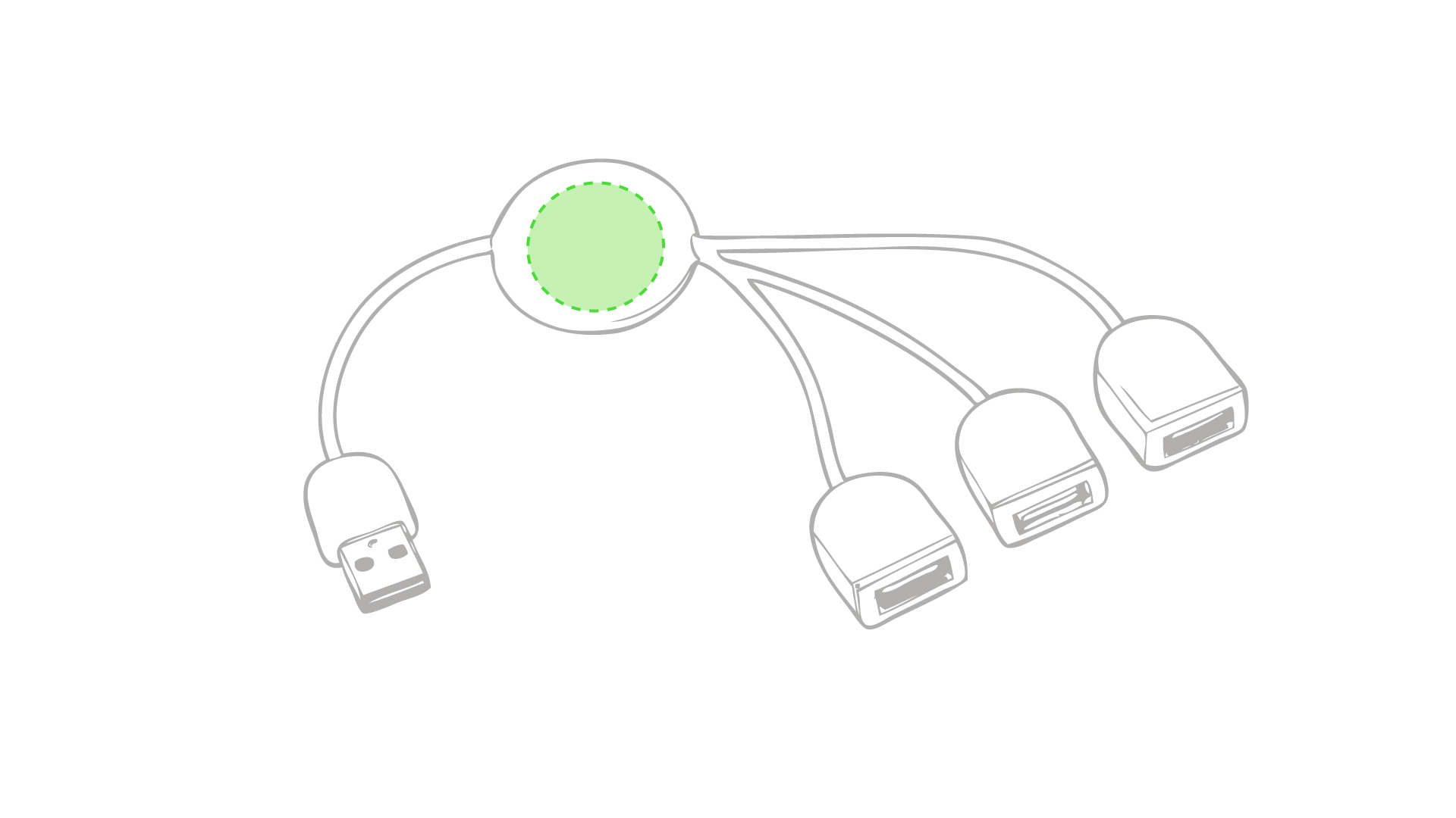 Port USB Pod