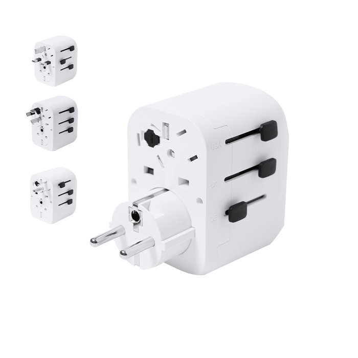 Adaptateur Prises Wando BLANC